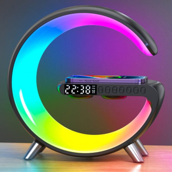 Bedside Lamp with Wireless Charger – Smart G-Shaped LED