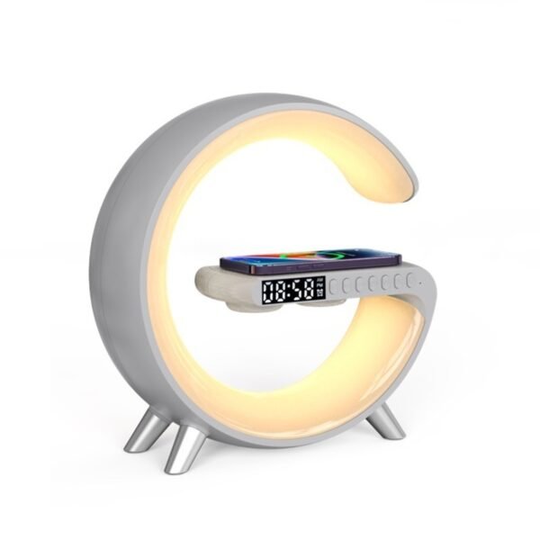 Bedside Lamp with Wireless Charger – Smart G-Shaped LED