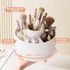 360° Rotating Makeup Organizer – 5 Compartment Cosmetic Holder