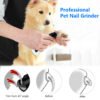 Electric Dog Nail Trimmer – Quiet USB Rechargeable Grinder