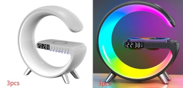 Bedside Lamp with Wireless Charger – Smart G-Shaped LED