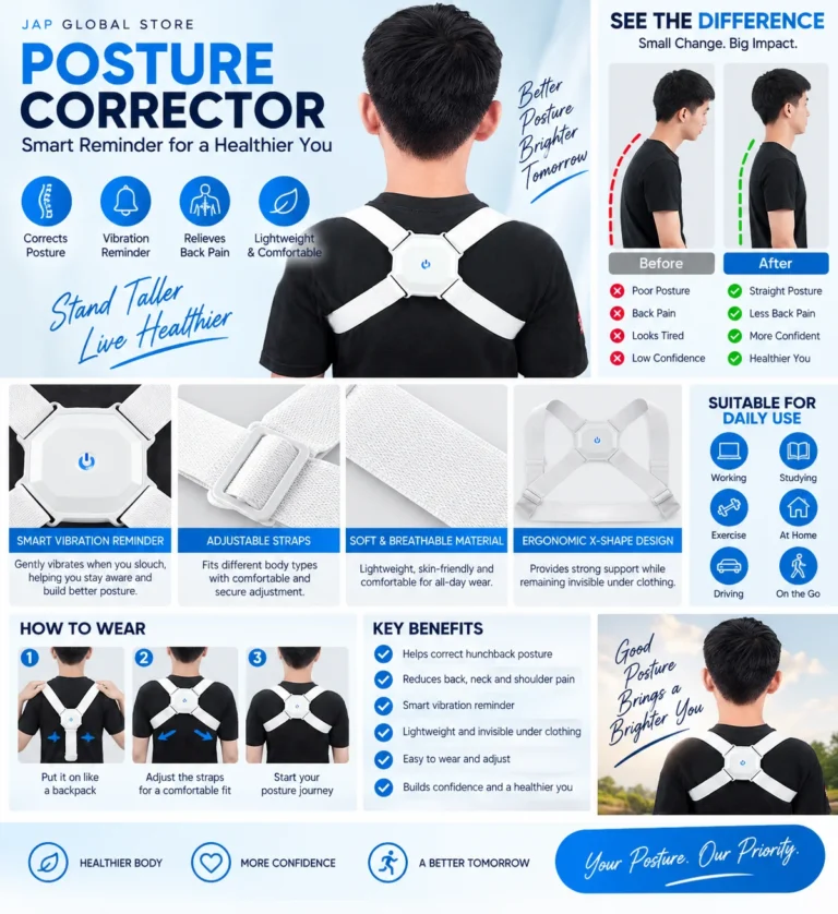 smart posture corrector with vibration
