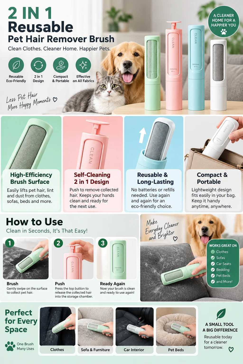 2 in 1 pet trimmer