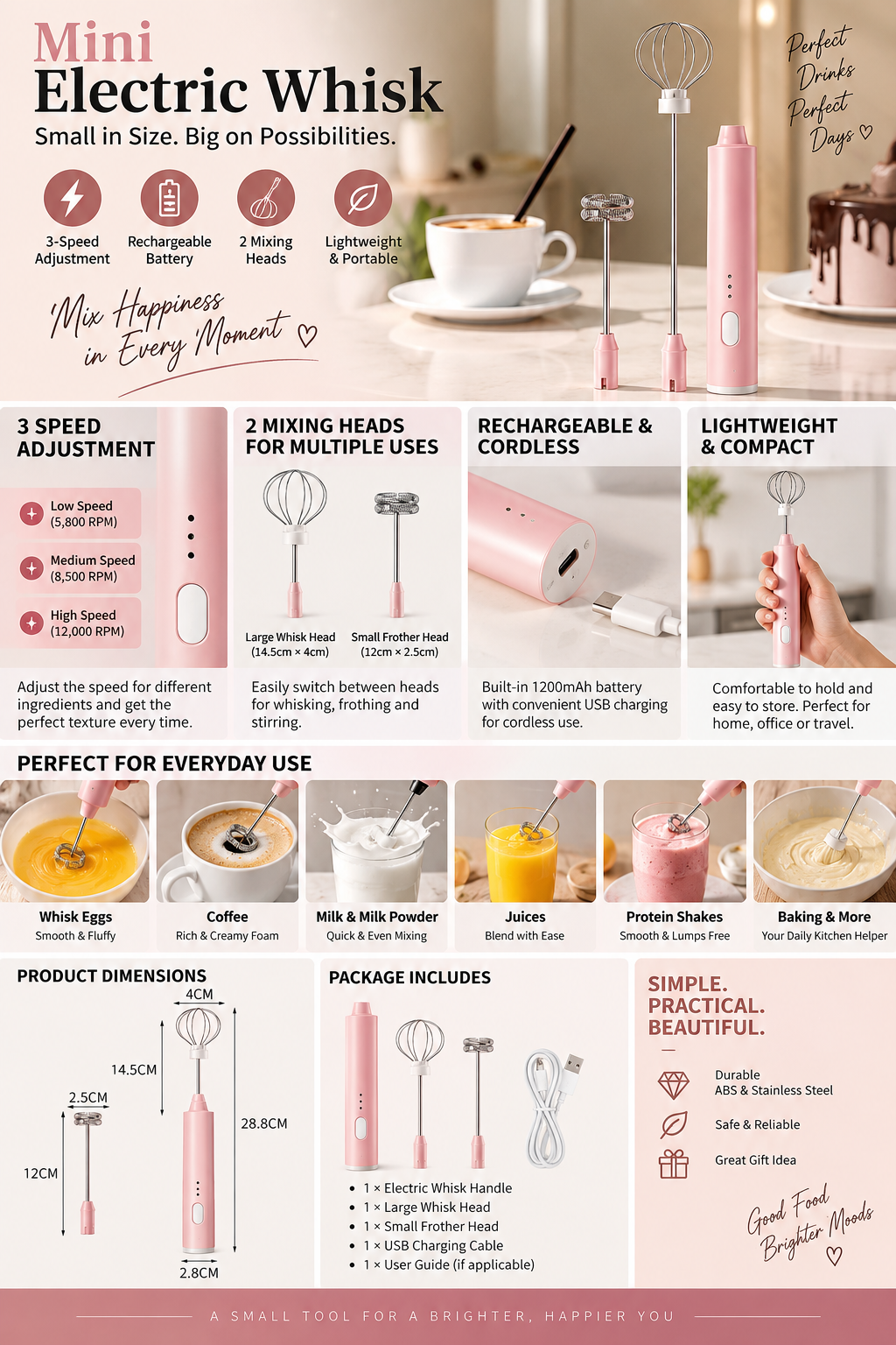 Mini Electric Whisk