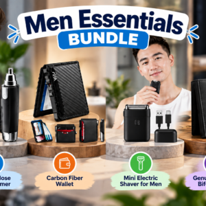 Men Essentials Bundle – Grooming & Wallet Set