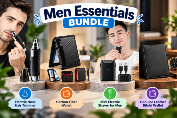Men Essentials Bundle – Grooming & Wallet Set