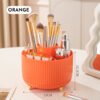 360° Rotating Makeup Organizer – 5 Compartment Cosmetic Holder