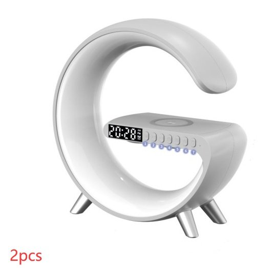 Bedside Lamp with Wireless Charger – Smart G-Shaped LED