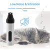 Electric Dog Nail Trimmer – Quiet USB Rechargeable Grinder