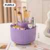 360° Rotating Makeup Organizer – 5 Compartment Cosmetic Holder