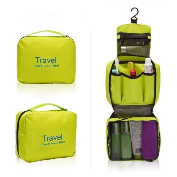 Travel Toiletry Organizer with Hook – Large Capacity