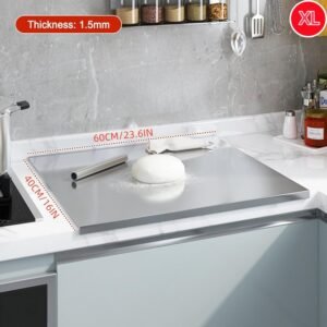 Stainless Steel Cutting Board – Large Kitchen Chopping Board